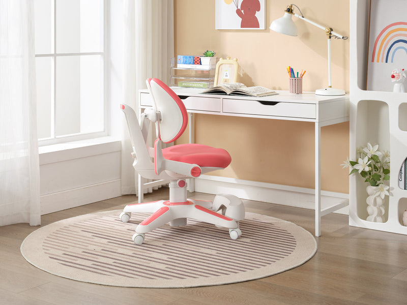 Load image into Gallery viewer, 4x Ergonomic Children Kids Study Chairs Height Adjustable - Pink-3
