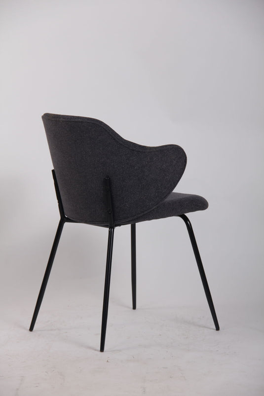Set of 6 Dining Chairs in Graphite-4