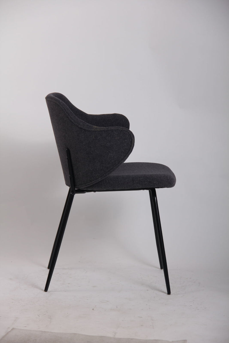 Load image into Gallery viewer, Set of 2 Corduroy Dining Chairs - Graphite-4
