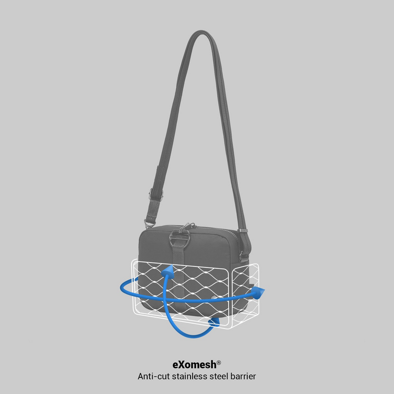 Load image into Gallery viewer, Pacsafe CX Anti-Theft Square Crossbody Travel Bag in Black-2
