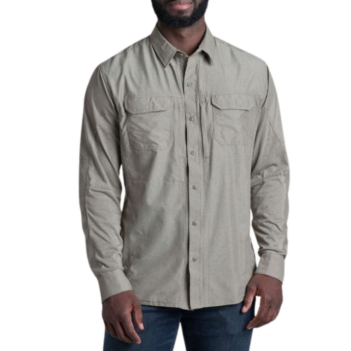 KUHL Airspeed Mens Long Sleeve Shirt UPF 30+ Quick Dry in Lunar Green Size XXXL