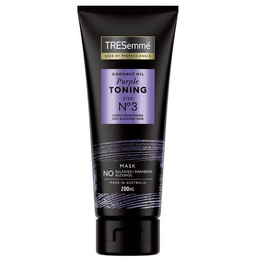 Tresemme 200ml Hair Mask Coconut Oil Purple Toning Step No3-1
