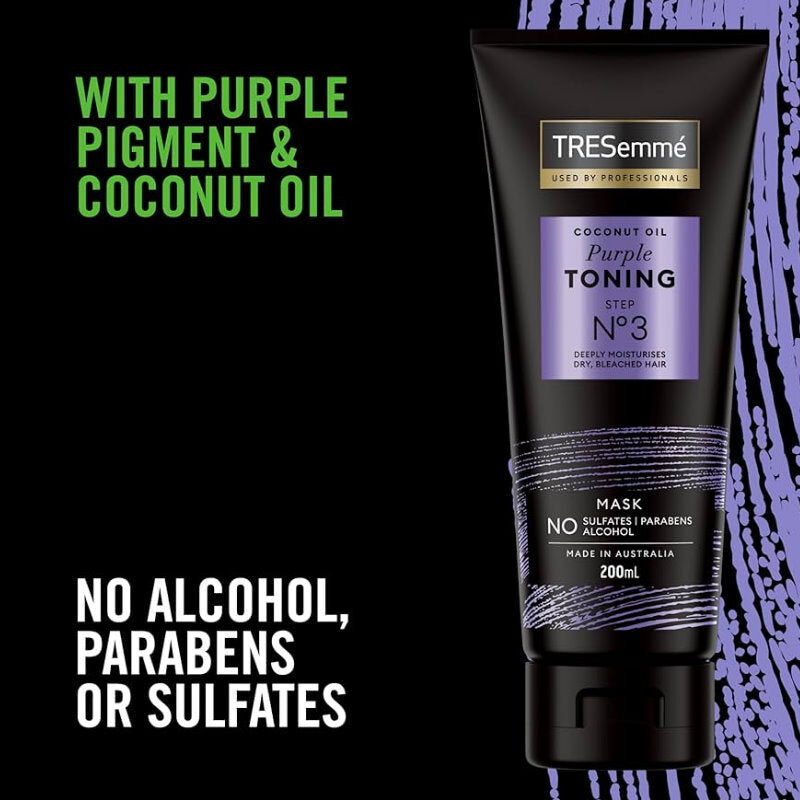 Load image into Gallery viewer, Tresemme 200ml Hair Mask Coconut Oil Purple Toning Step No3-4
