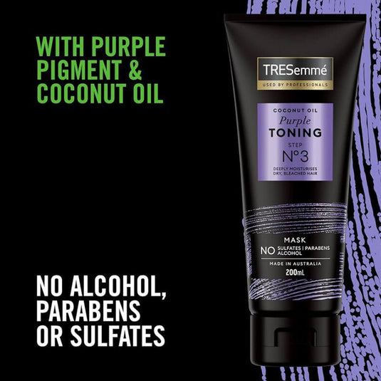 Tresemme 200ml Hair Mask Coconut Oil Purple Toning Step No3-4