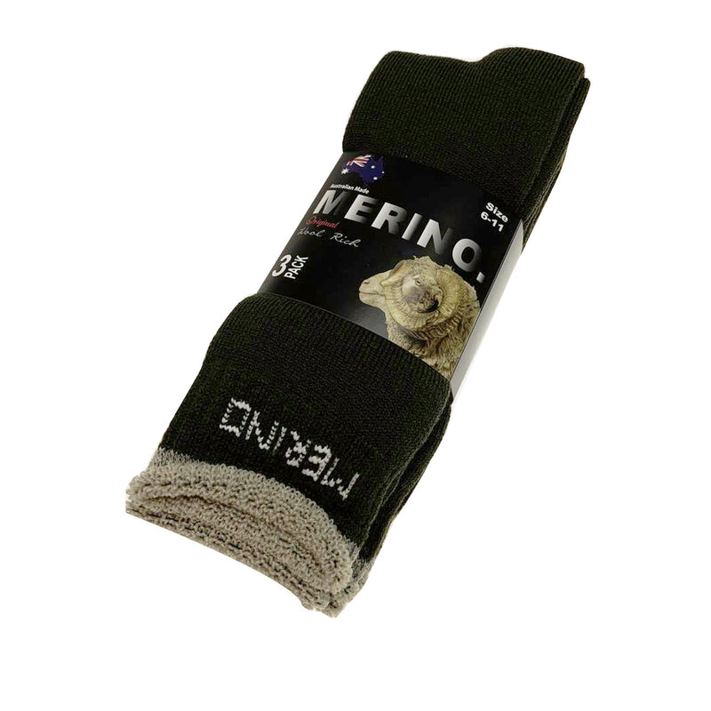 Load image into Gallery viewer, 6 Pairs MERINO WOOL SOCKS Mens Heavy Duty Premium Thick Work Socks Cushion BULK-22
