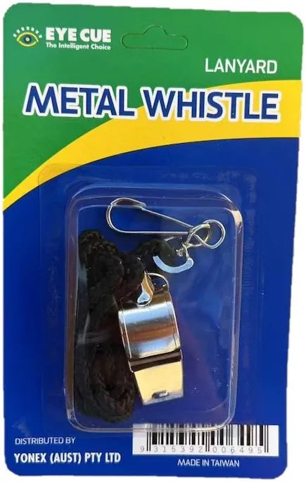 Eye Cue Metal Lanyard Whistle