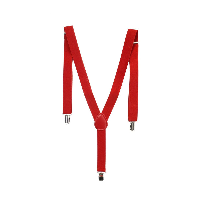 Load image into Gallery viewer, 6x Mens Suspenders Braces Adjustable Strong Clip On Elastic Formal Wedding BULK - Red-3
