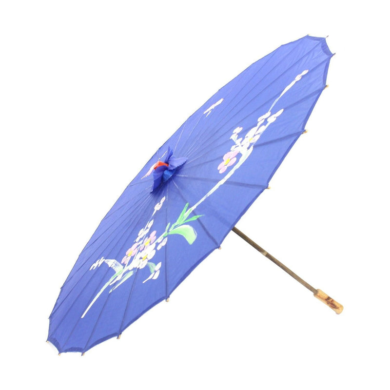 Load image into Gallery viewer, 6x PARASOL UMBRELLA Chinese Japanese Bamboo Flower Pattern 80cm Large BULK - Assorted Colour Pack-4
