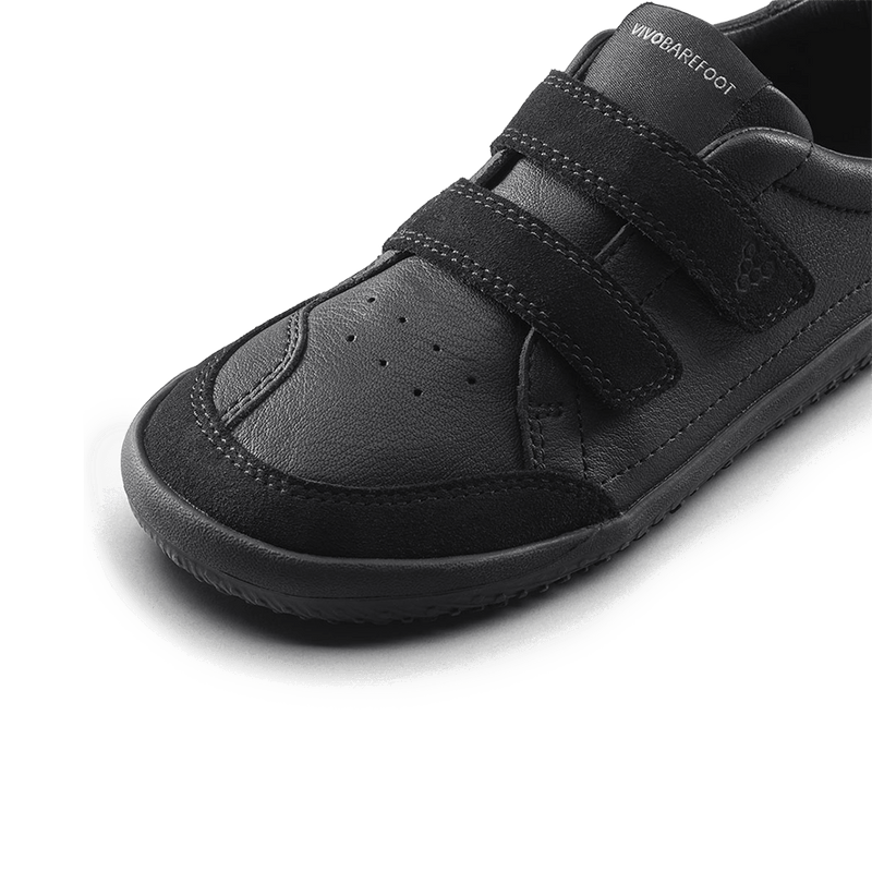 Load image into Gallery viewer, Vivobarefoot Gobi Sneaker School Kids – Obsidian

