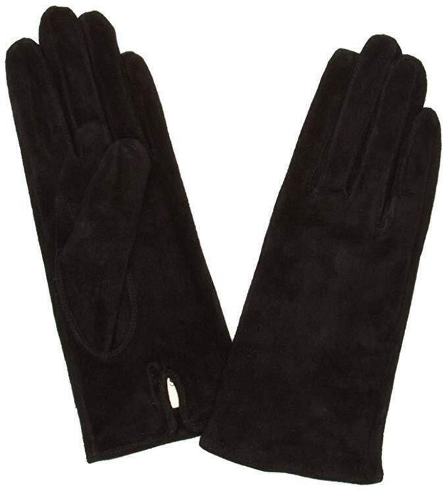 DENTS Emily Ladies Womens Plain Suede Leather Gloves w Acrylic Lining-0
