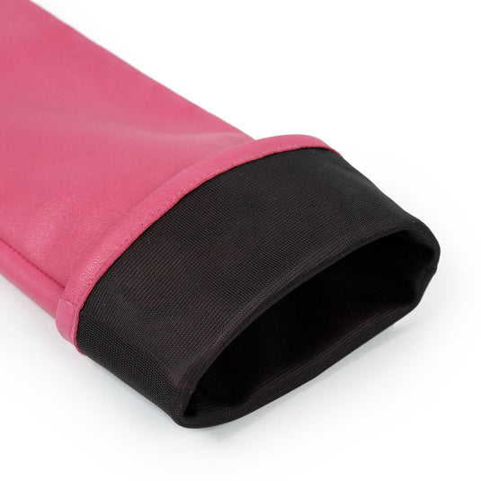 Dents Womens Long Above-Elbow Lined Leather Gloves in Sorbet-3