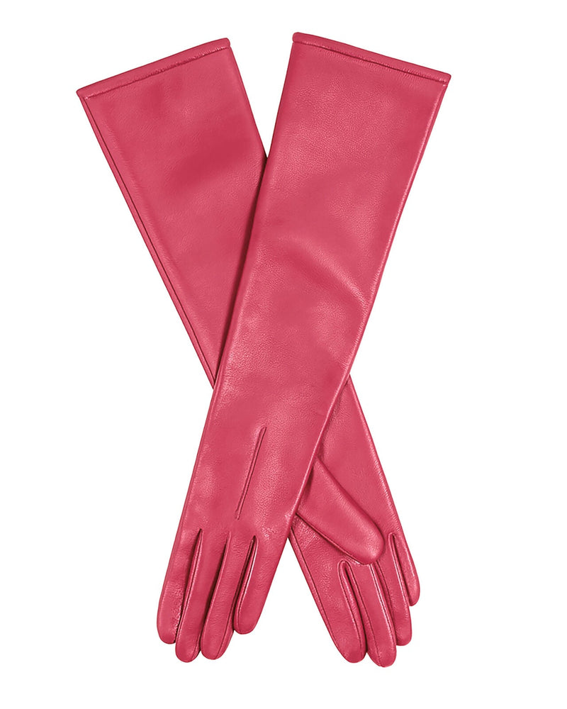 Load image into Gallery viewer, Dents Womens Long Above-Elbow Lined Leather Gloves in Sorbet-0
