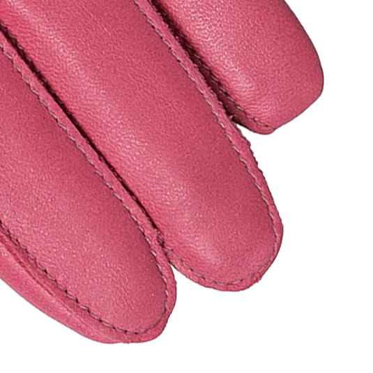 Dents Womens Long Above-Elbow Lined Leather Gloves in Sorbet-2