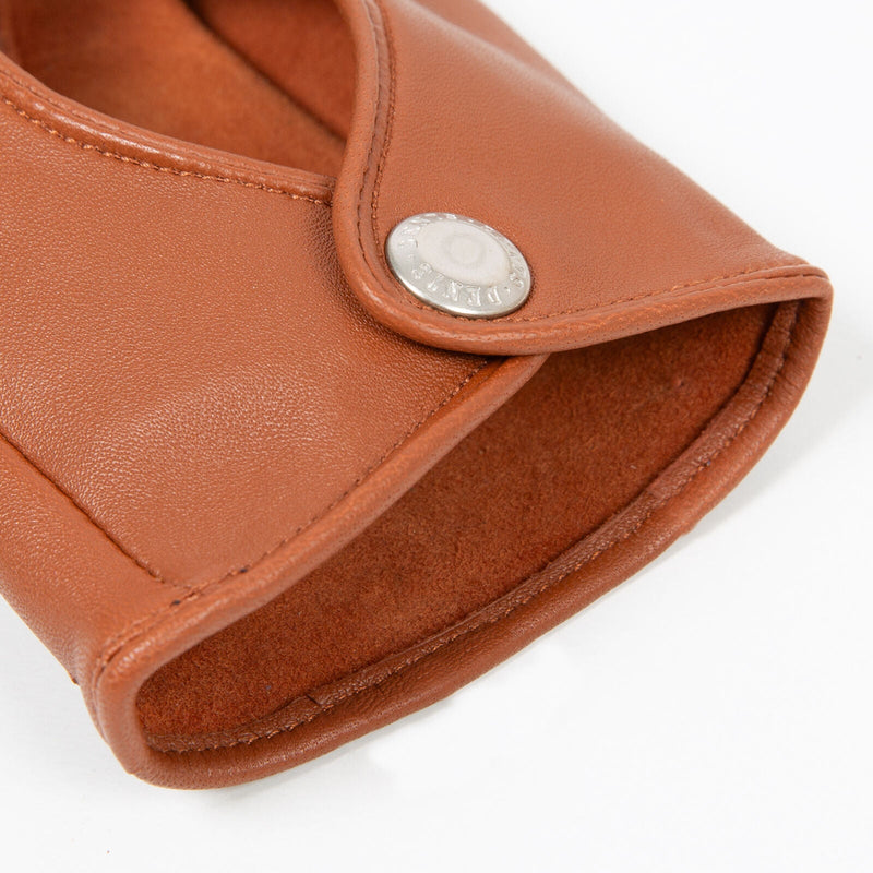 Load image into Gallery viewer, Dents Womens Fingerless Unlined Leather Driving Gloves in Cognac-4
