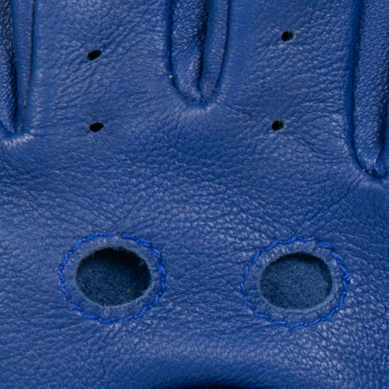 Load image into Gallery viewer, Dents Women's Fingerless Unlined Leather Driving Gloves – Marine
