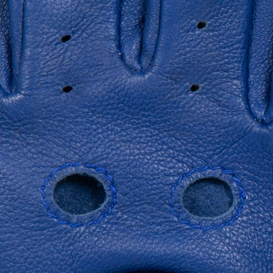 Dents Women's Fingerless Unlined Leather Driving Gloves – Marine