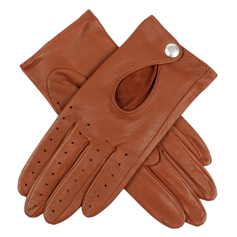 Load image into Gallery viewer, Dents Womens Leather Driving Gloves in Cognac-0
