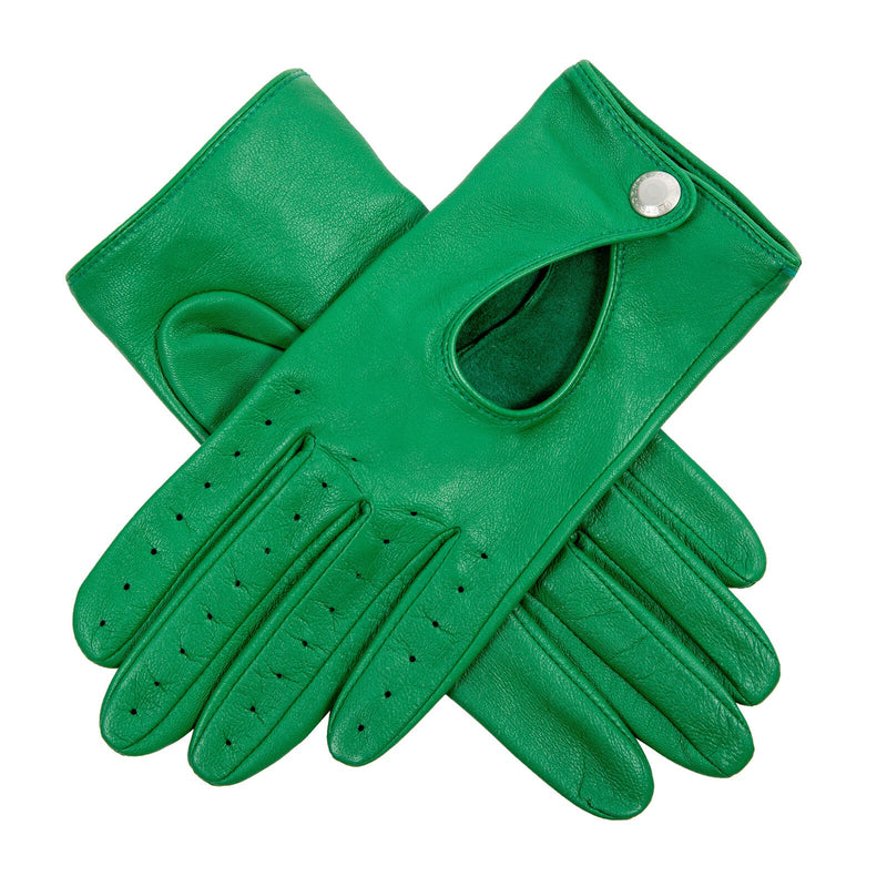 Load image into Gallery viewer, Dents Womens Leather Driving Gloves in Emerald-7
