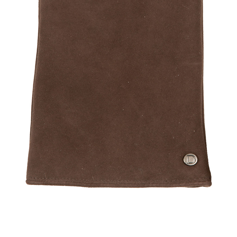 Load image into Gallery viewer, Dents Eva Women's Fingerless Suede Mittens with Faux Fur – Mocca
