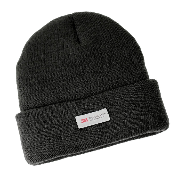 Dents 3M Thinsulate Pull On Beanie Hat Ski Knit Thermal Insulated in Black-0