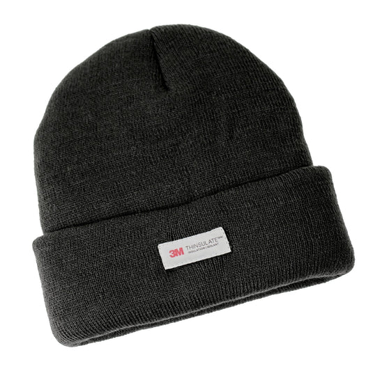 Dents 3M Thinsulate Pull On Beanie Hat Ski Knit Thermal Insulated in Black-0