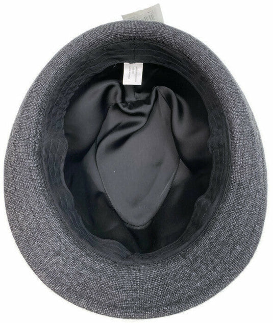 DENTS Wool Trilby Hat Stingy Brim w Band Fedora Warm Winter Fully Lined - Charcoal-4