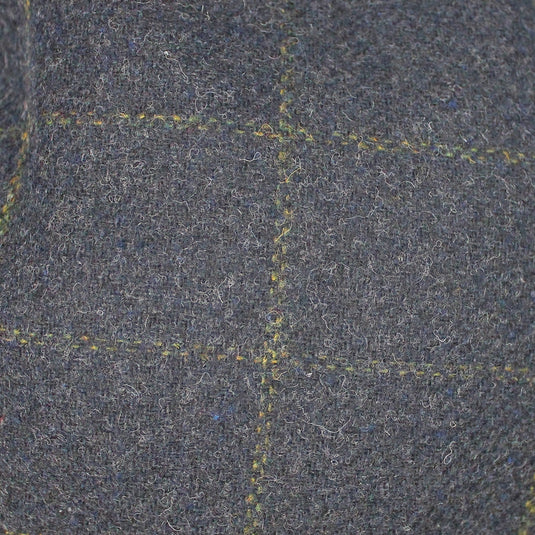 DENTS Tweed Flat Cap Wool Ivy Hat Driving Cabbie Quilted - Navy-2