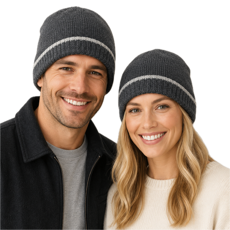 Load image into Gallery viewer, Dents Mens Thermal Insulation Wool Blend Knit Beanie Warm Winter Thick Hat - Charcoal-1
