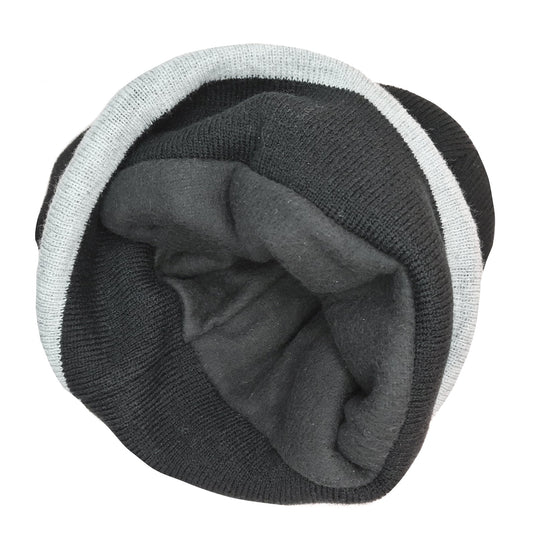 Dents 3M Thinsulate Beanie Hat with Contrast Brim Edge - Black-2
