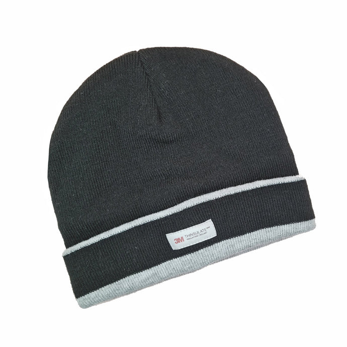 Dents 3M Thinsulate Beanie Hat with Contrast Brim Edge - Black-0