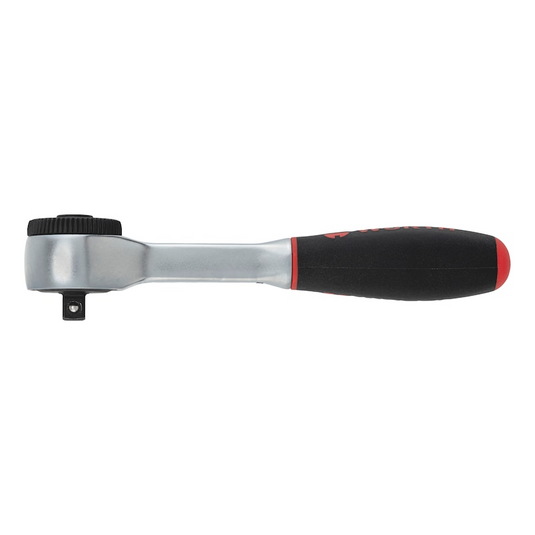 Wurth 1/4" Reversible Ratchet Wrench 360 Degree Twist Handle Chrome Vanadium 135mm-3