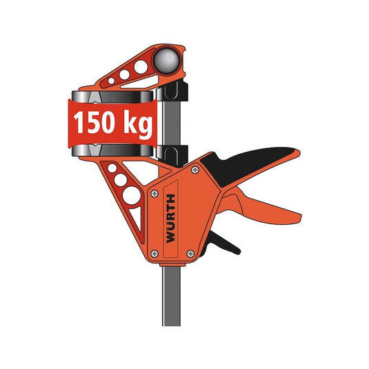 450mm Wurth Quick-Grip One Handed Bar Clamp F Clamp Hand Trigger Action Clamp-2