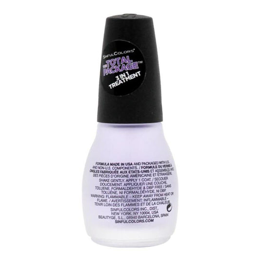 Sinful Colors Nail Polish 3 In 1 Treatment Top Coat 15ml  -  1707-3