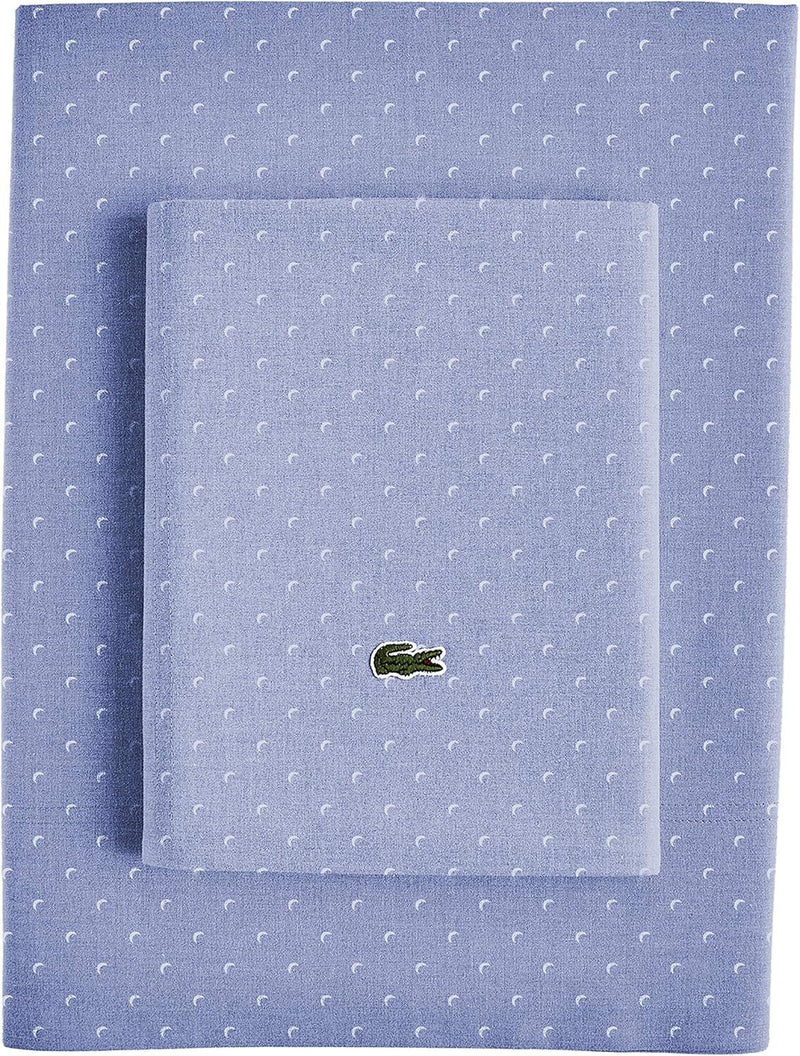 Load image into Gallery viewer, Lacoste 4-Piece California King Bed Sheet Set in Golf Slate Blue-2
