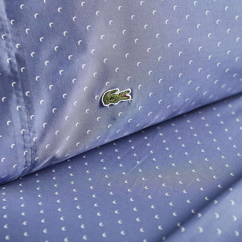 Load image into Gallery viewer, Lacoste 4-Piece California King Bed Sheet Set in Golf Slate Blue-4

