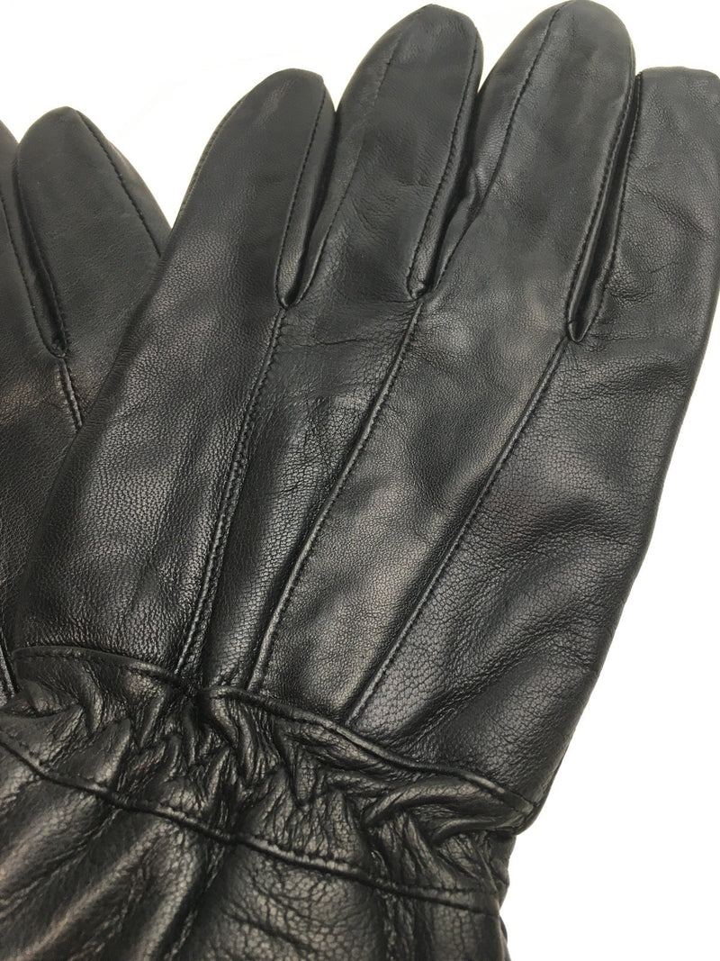 Load image into Gallery viewer, 3M THINSULATE Mens Genuine Leather Gloves Patch Thermal Lining Warm Winter  - Black-3
