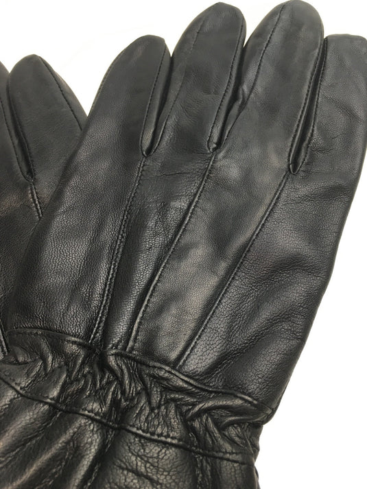 3M THINSULATE Mens Genuine Leather Gloves Patch Thermal Lining Warm Winter  - Black-3