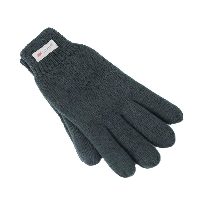 Load image into Gallery viewer, Dents 3M THINSULATE Gloves Snow Ski Knitted Polar Fleece Thermal Plain Winter - Charcoal-0

