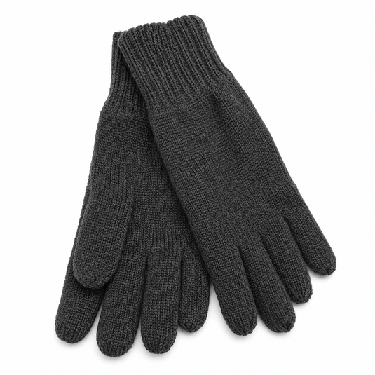 Dents 3M Thinsulate Lined Knit Gloves in Black - One Size-1