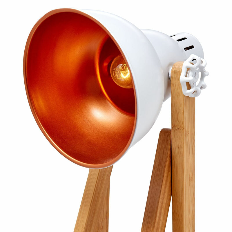 Load image into Gallery viewer, 61cm Bamboo Easel Table Lamp Modern Scandi Designer Desk Light Bedroom Office-2
