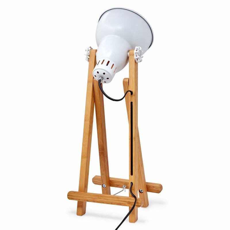 Load image into Gallery viewer, 61cm Bamboo Easel Table Lamp Modern Scandi Designer Desk Light Bedroom Office-4
