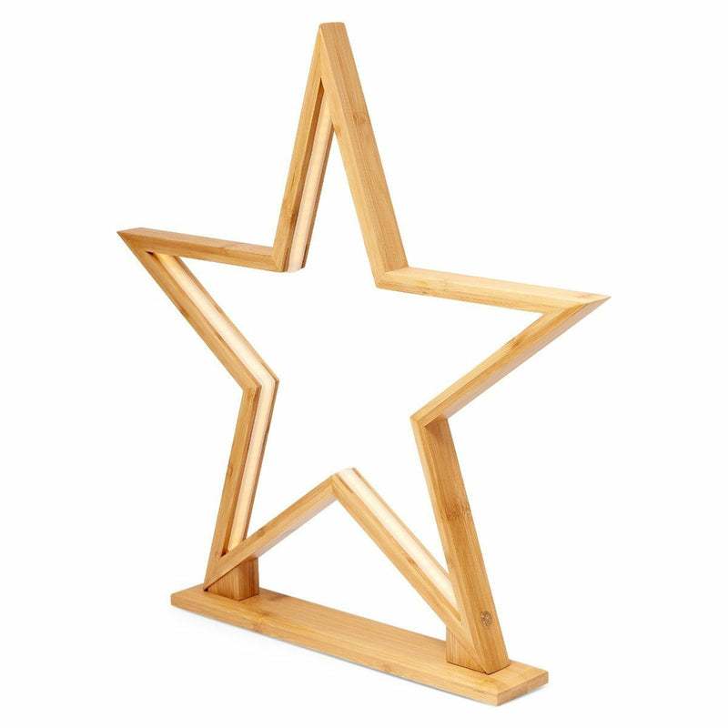 Load image into Gallery viewer, 4x 52cm Large Bamboo Star LED Table Lamp Light Modern Bedside - Natural-2
