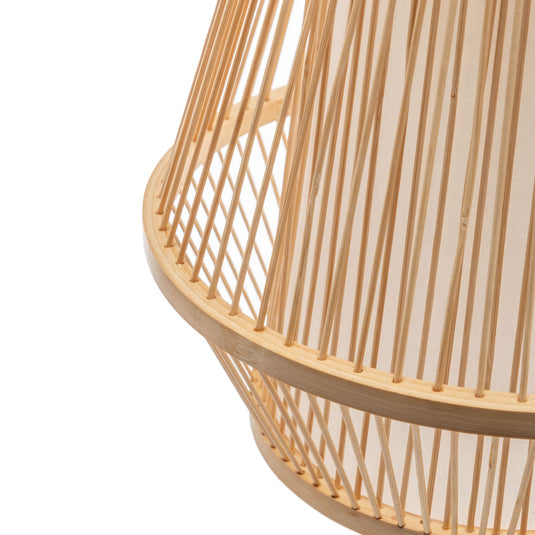Natural Woven Bamboo Empire Pendant Lamp Hanging Light Bell Shade Boho Tropical-2