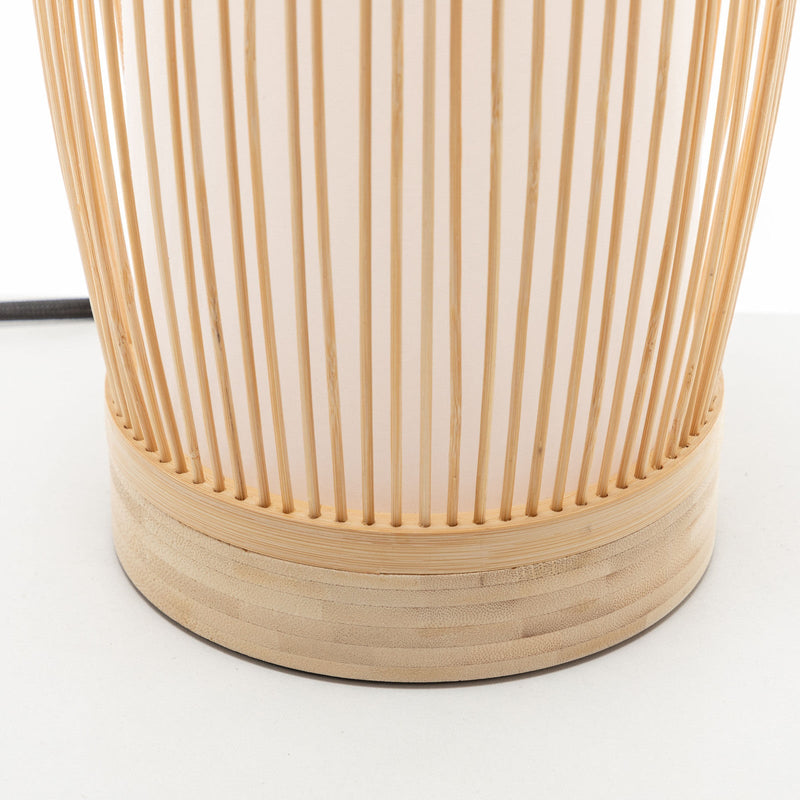 Load image into Gallery viewer, Natural Woven Bamboo Cylinder Table Lamp Light Shade Boho Tropical Coastal-3
