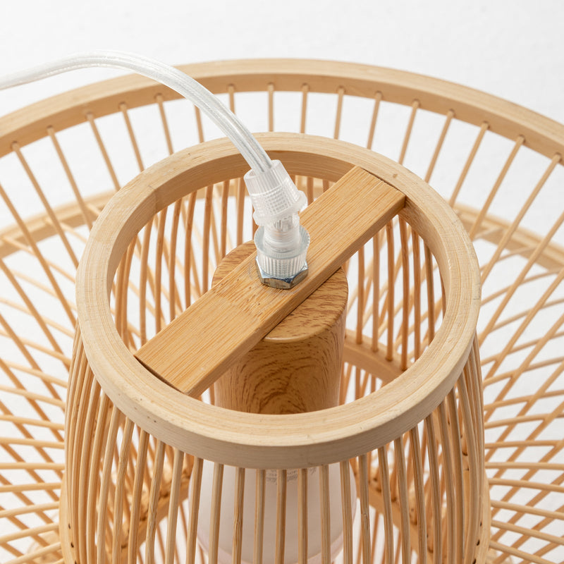 Load image into Gallery viewer, Aurora Natural Hand-Woven Bamboo 3-Layer Pendant Lamp Light-4
