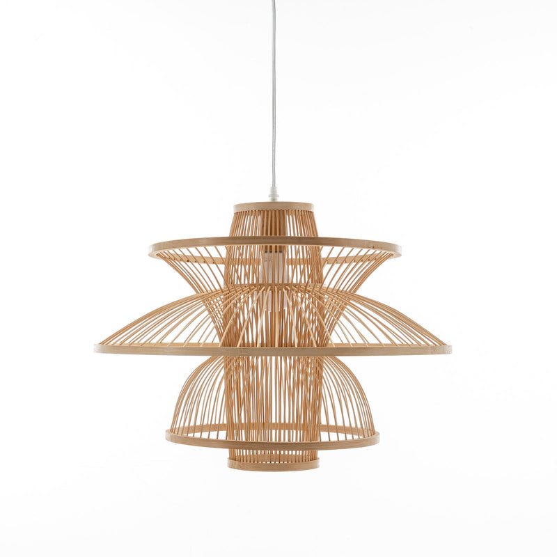 Load image into Gallery viewer, Aurora Natural Hand-Woven Bamboo 3-Layer Pendant Lamp Light-0
