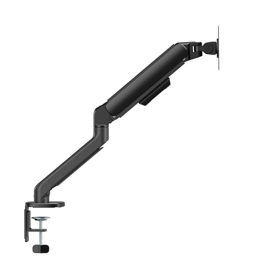 Gas Spring Single Screen Monitor Arm for 17-32" Displays Screen Holder VESA Mount in Matte Black-4