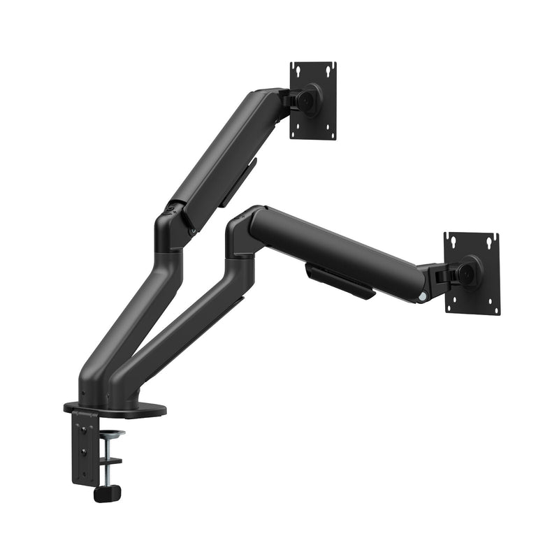 Load image into Gallery viewer, Gas Spring Dual Screen Monitor Arm for 17-32" Displays Screen Holder VESA Mount in Matte Black-3
