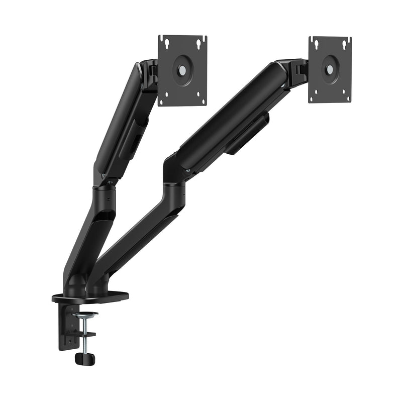 Load image into Gallery viewer, Gas Spring Dual Screen Monitor Arm for 17-32" Displays Screen Holder VESA Mount in Matte Black-0
