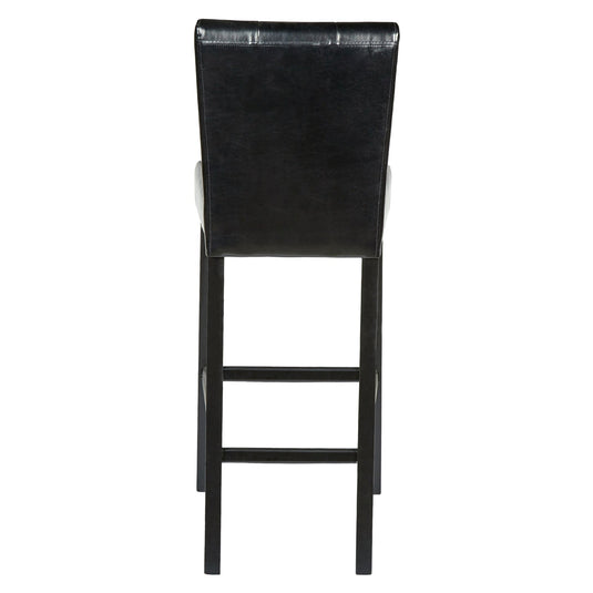 Set of 2 Manhattan Bar Stools Wooden Barstools Chairs Vintage - Black-3